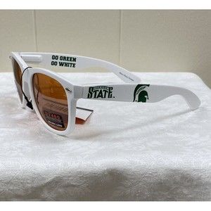 Michigan State University White Sunglasses Maxx HD UV400 High Density Driving